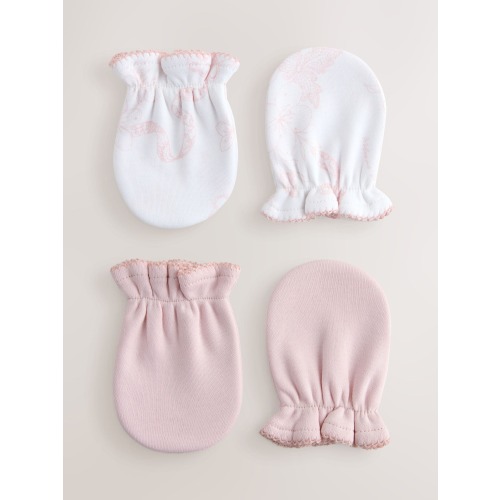 Baker by Ted Baker Pink & White Mittens 2 Pack