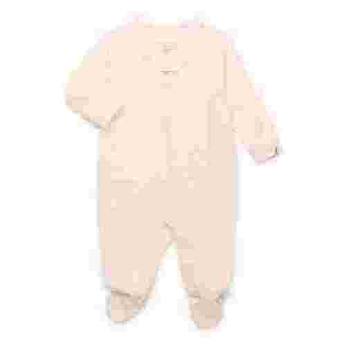 easy-peasy Organic Cotton Baby Girl Footed Pajamas, Long Sleeve One-Piece Sleeper, Infant Pajamas, size 0–9 Months