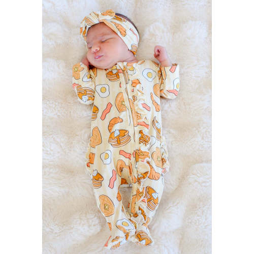 Zipper Ruffle Footie | Love You A Brunch