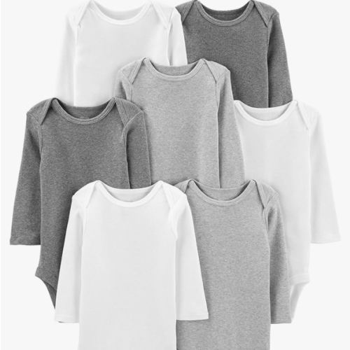 Simple Joys by Carter's Unisex Baby 7-pack Long Sleeve Bodysuit