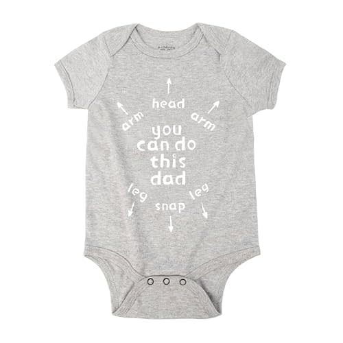 Cnins Funny Baby Bodysuit & Daddy Matching Cotton Outfit for Wild One 1st Birthday, Unisex Newborn Infant Clothes 0-24M