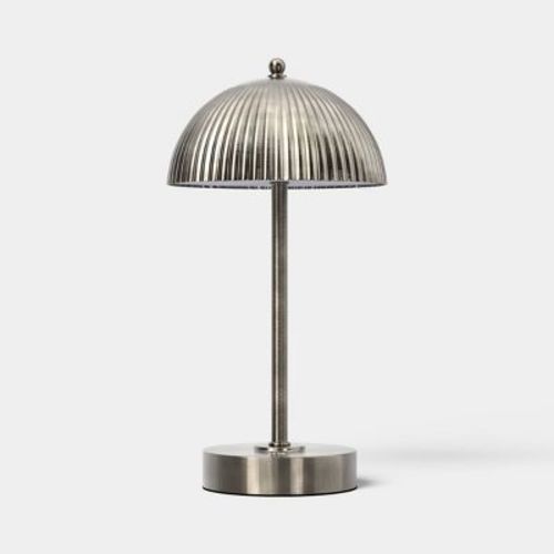 Nursery Portable Table Lamp in Brushed Silver