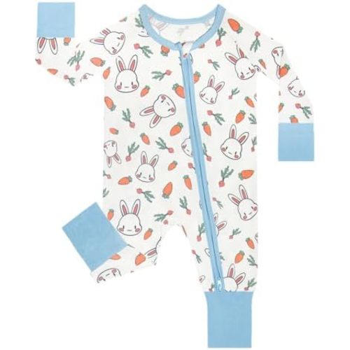 GUISBY Baby Footless Pajamas, Rayon of Bamboo, Core, NB-2T