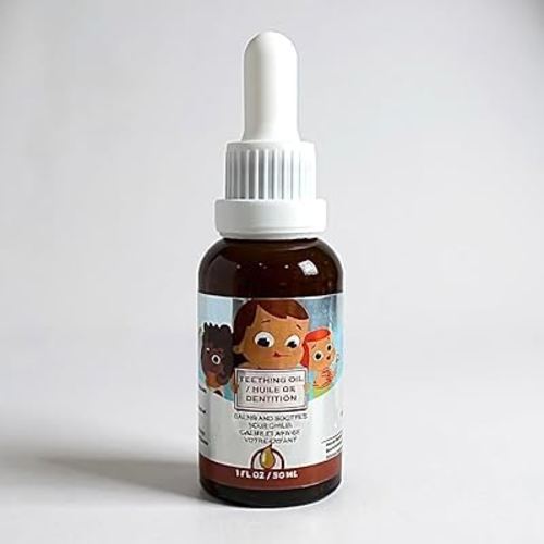 Punkin Butt Teething Oil for Babies, Amber Glass Bottle with Dropper, Natural Teething Relief for Babies, Herbal Infusion with Chamomile, Clove & Peppermint, Daily Use, 1oz