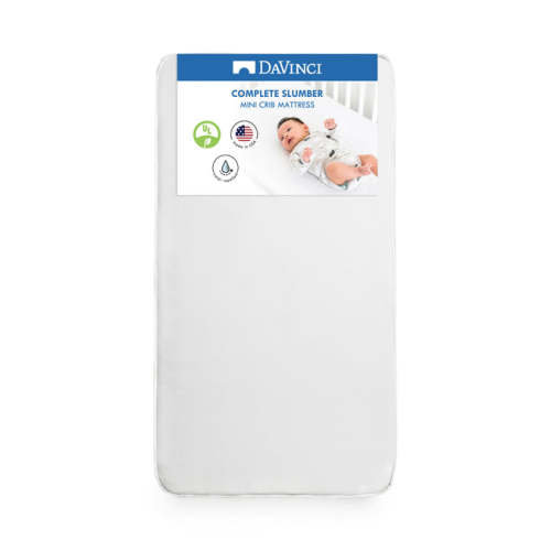 DaVinci Complete Slumber Waterproof Mini Crib Mattress | Firm support | GREENGUARD Gold Certified | Lightweight | Waterproof – DaVinci Baby