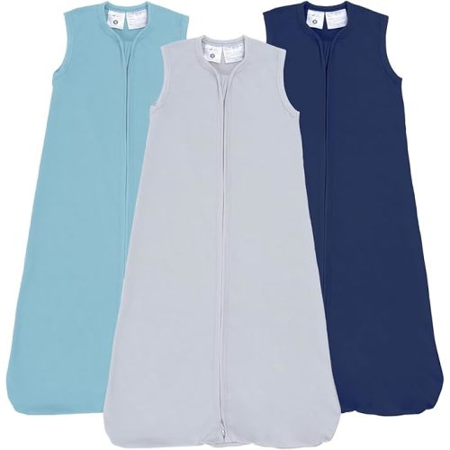 Baby Sleep Sack Wearable Blanket Baby Sleeping Bag, 0.5 TOG Toddler Sleeping Sack 0-3-6-12-24 Months,3 Pack