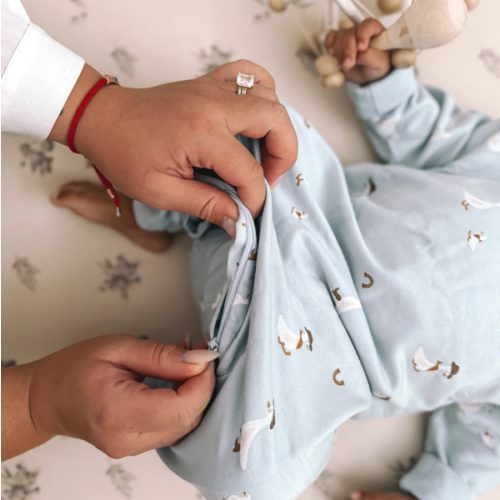 Fleece Jumpsuit - Cowboy Goose