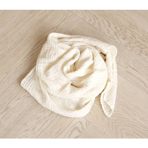 Muslin swaddle - pale yellow