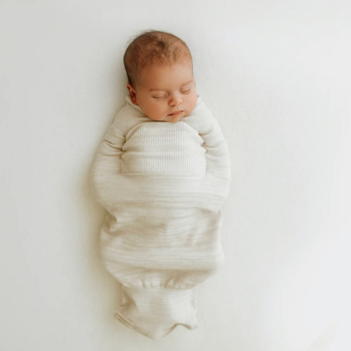 Bamboo Blend Beige Swaddle Sleep Sack – Swaddelini