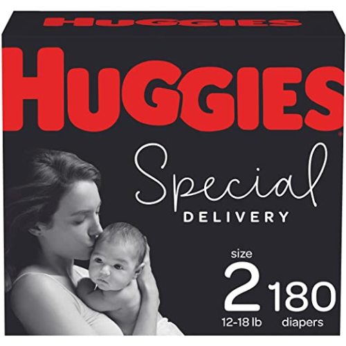 Hypoallergenic Baby Diapers Size 2, 180 Ct, Huggies Special Delivery - NEW