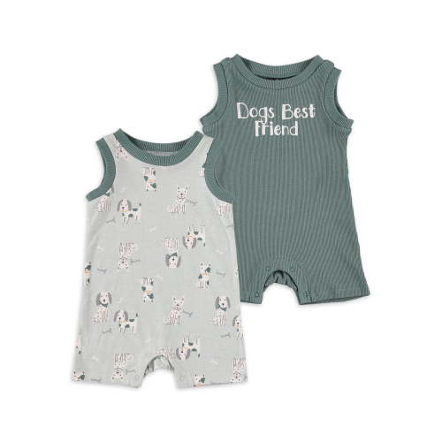 Chick Pea Baby Boy 2 Pk Rompers, Sizes Newborn-9 Months
