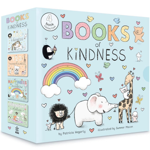 Books of Kindness: ABCs of Kindness; 123s of Thankfulness; Happiness Is a Rainbow; Friendship is Forever