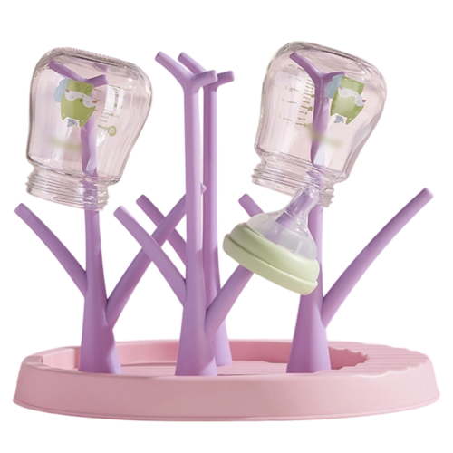 SNPOSN Baby Bottles and Accessories Drying Rack Pink