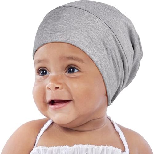 OLESILK Silk Baby Bonnet for 0-6 Months - 100% Mulberry Silk Toddler Hair Bonnet, Adjustable Night Cap for Sleeping