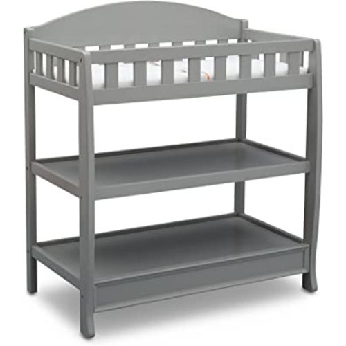 Delta Children Infant Changing Table with Pad, Grey