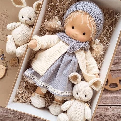 Waldorf Doll Handmade, Handmade Waldorf Doll, Vintage Crocheted Doll (#19)