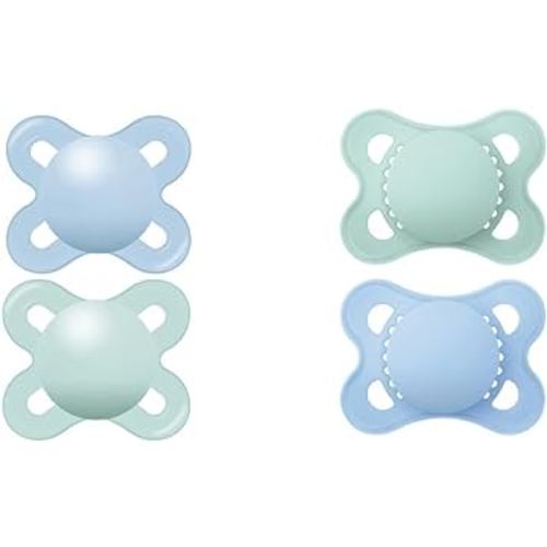 MAM Original Start Matte Newborn Baby Pacifier, Best Pacifier for Breastfed Babies & Original Matte Baby Pacifier, Nipple Shape Helps Promote Healthy Oral Development, Sterilizer Case