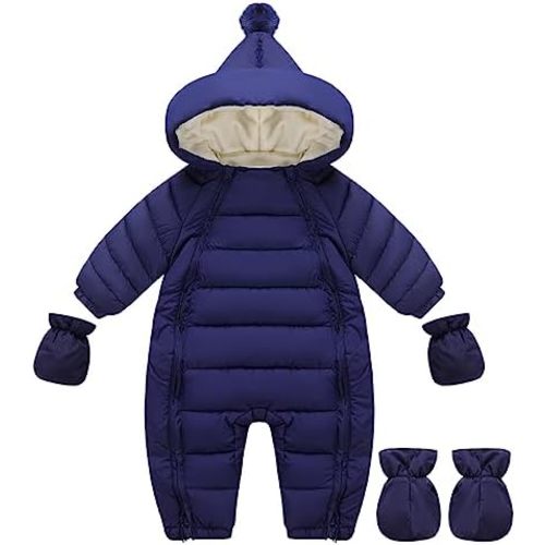 Baby Boys Snowsuit Infant Girls Snow Suits Winter Coat Jackets Toddler Jumpsuits