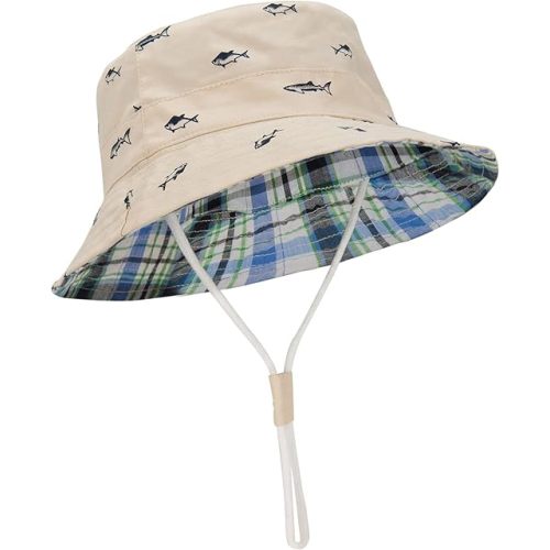 Durio UPF 50+ Beach Baby Sun Hat Sun Protection Cute Wide Brim Summer Baby Boy Bucket Hats Toddler Sun Hats for Girl