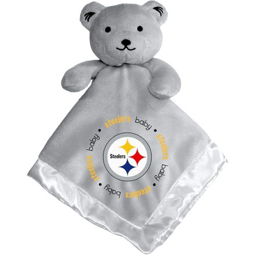 Baby Fanatic NFL Baby Security Blanket Bear Snuggle Toy for Newborn Boy Girl Unisex Stuffed Animal Officially Licensed- -Pittsburgh Steelers