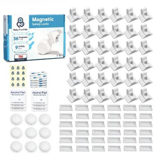 Baby Proof Me | Magnetic Safety Lock Kit (36Locks + 9Keys)