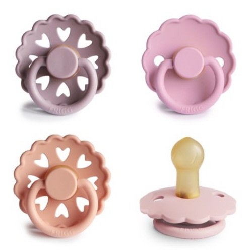 FRIGG Natural Rubber Pacifier 4-Pack Sunset Bliss 0-6 months