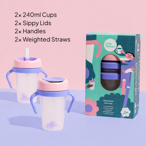 Weighted Straw Sippy Cup Two Pack