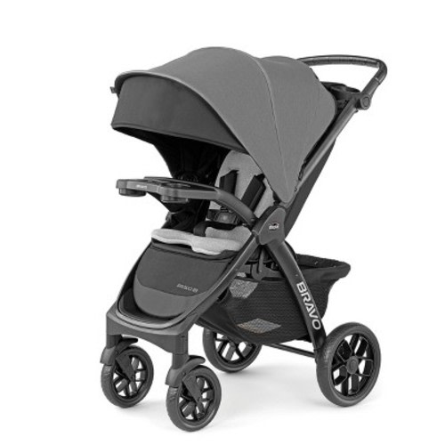 Chicco Bravo Le Cleartex Quick-fold Stroller - Pewter