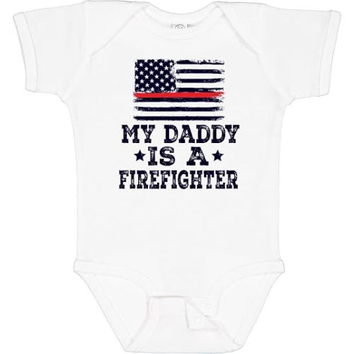 inktastic Fireman Daddy Is a Firefighter Baby Bodysuit