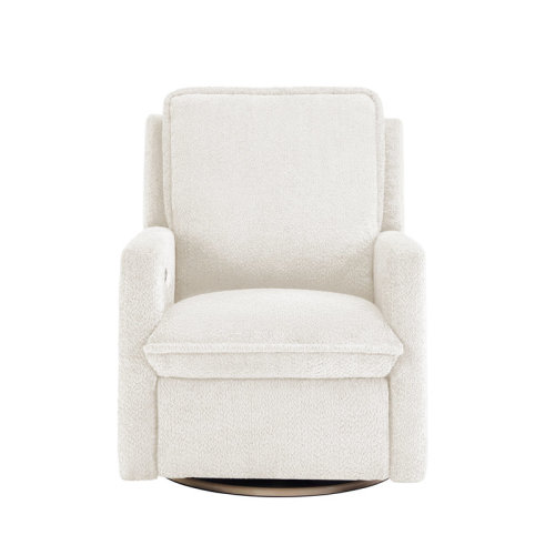 AllModern Rio Boucle Swivel Glider Power Recliner, | Wayfair