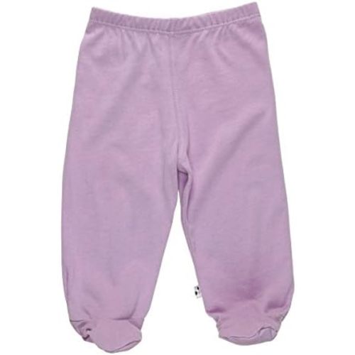 Babysoy Comfy Unisex Newborn Baby Pull-On Footed Pants with Feet