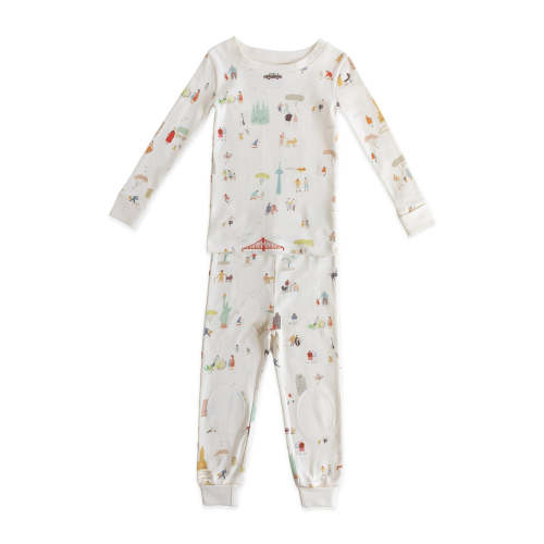 Ribbed Toddler Pajama - Explore the World
