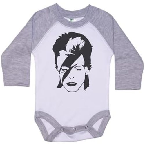 Ziggy Stardust Baby Outfit/Bowie/90's Punk Rock Raglan Onesie