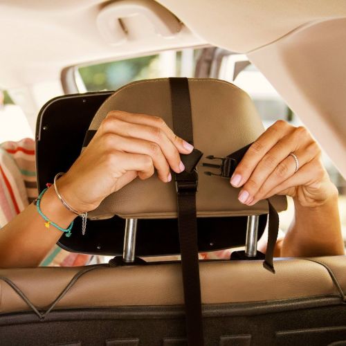 Munchkin Baby Car Mirror for Rear Facing Car Seats, Pivot 360 Baby In-Sight Adjustable Auto Mirrors - Black - 2pk