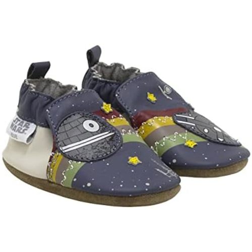 Robeez Baby Boys and Unisex Soft Soles Slip-Resistant Crib Shoes Slippers for Infant and Toddler, 0-24 Months