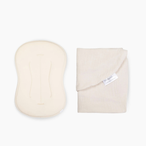 Lounger Curve + Muslin Cover Set | Natural