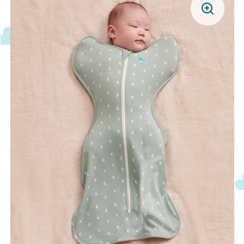 Swaddle Up™ 1.0 TOG Cotton Olive Moon