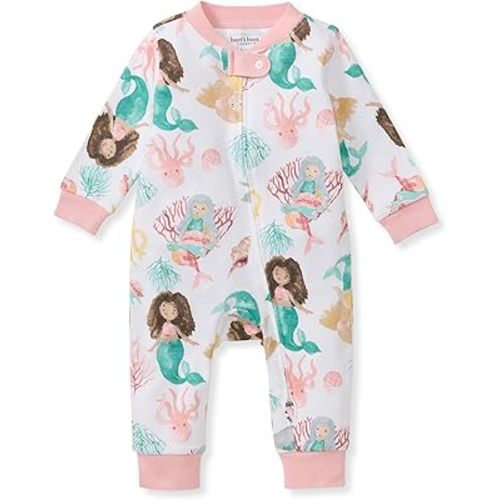 Burt's Bees Baby baby-girls Sleep and Play Pajamas, 100% Organic Cotton, One-piece Footless Pajamas