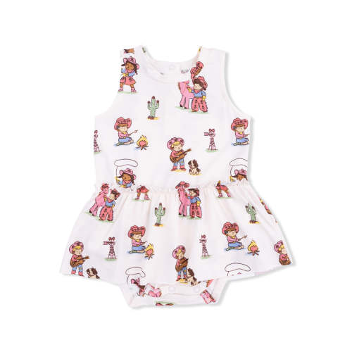 Skirted Bodysuit, Vintage Cowgirls