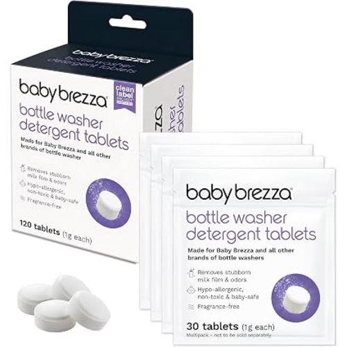 Baby Brezza Detergent Soap Tablets for Bottle Washers, 120 Tablets