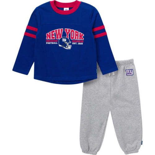 2-Piece Infant & Toddler Boys New York Giants Shirt and Sweatpant Set