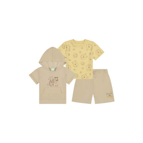 Winnie The Pooh Baby Boy 3 Piece Short Set, Sizes 0-24 Months