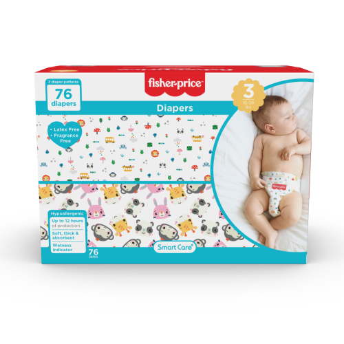 Fisher-Price Size 3 Diapers for Infants, 76 Ct