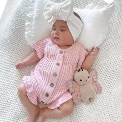 Little B's Ruffled Romper - Pink