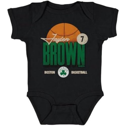 500 LEVEL Jaylen Brown Boston Celtics One-Piece Infant Bodysuit - Jaylen Brown Boston Celtics Label WHT