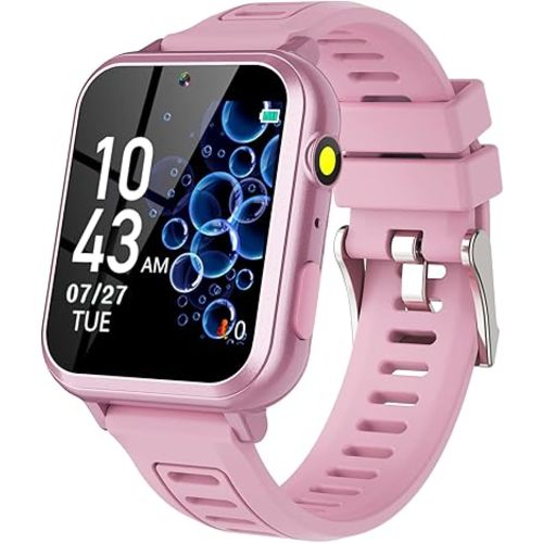 Smart Watch for Kids with 36 Games HD Touch Touchscreen Alarm Clock, Camera Music Player Pedometer Flashlight 12/24 hr Video & Audio Recording, Toys Gift for 3-12 Years Old Girls