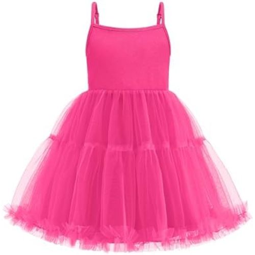 Arshiner Toddler Baby Girl Birthday Princess Dress Girls Spaghetti Strap Tulle Tutu Dresses Summer Mini Sundress 1-8Y