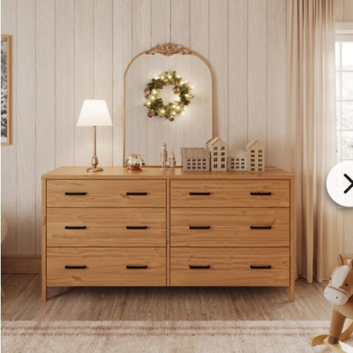 Cali 6 Drawer Dresser in Hazelnut | Simply Nursery