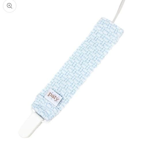 Paty Knit Solid Color Pacifier Clip