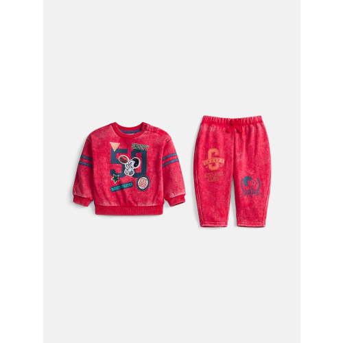 Snoopy Baby Boys' Front Back Graphic Sweatshirt and Joggers, 2-Piece, Sizes 0/3M-24M